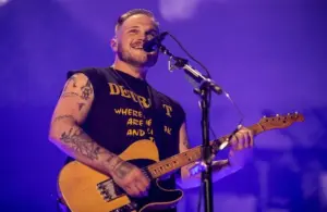 Zach Bryan performs at Ford Field in Detroit on his "Quittin' Time" Tour on Thursday, June 20, 2024.