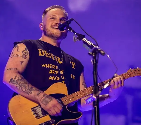 Zach Bryan performs at Ford Field in Detroit on his "Quittin' Time" Tour on Thursday, June 20, 2024.