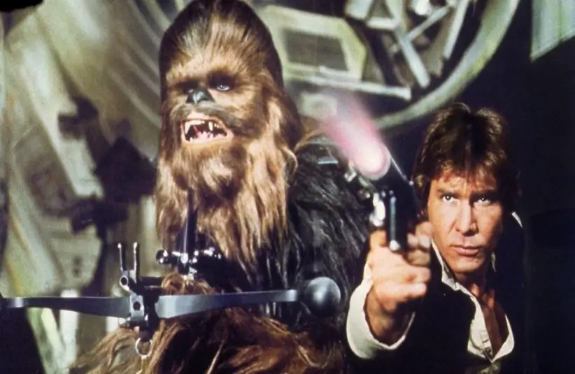 Han Solo and Chewbacca in A New Hope. Classic trilogy characters are coming to Disneyland.