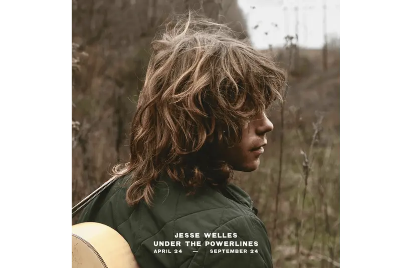 Album Cover for Under the Powerlines - April 24 - September 24 by Jesse Welles, Courtesy of Jesse Welles