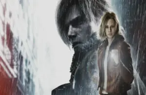 Resident Evil Requiem Leon and Grace cover art. Metacritic