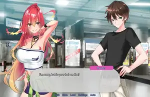 A still from the visual novel Help! I'm Turning into a Mermaid!