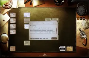An image of Sam's desk from Obsidian Moon.