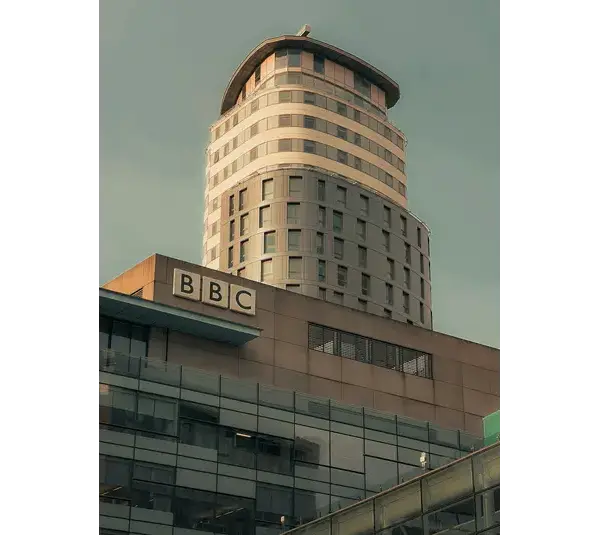 BBC headquarters in London, Broadcasting House, Portland Place, United Kingdom.