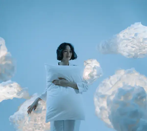 Floating amongst the clouds when you have a flying dream.