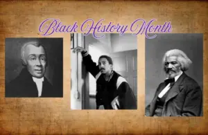 Photos of Rev. Richard Allen, Gregory Hines, and Frederick Douglass, in honor of their birthdays for Black History Month Feb 14, 2026