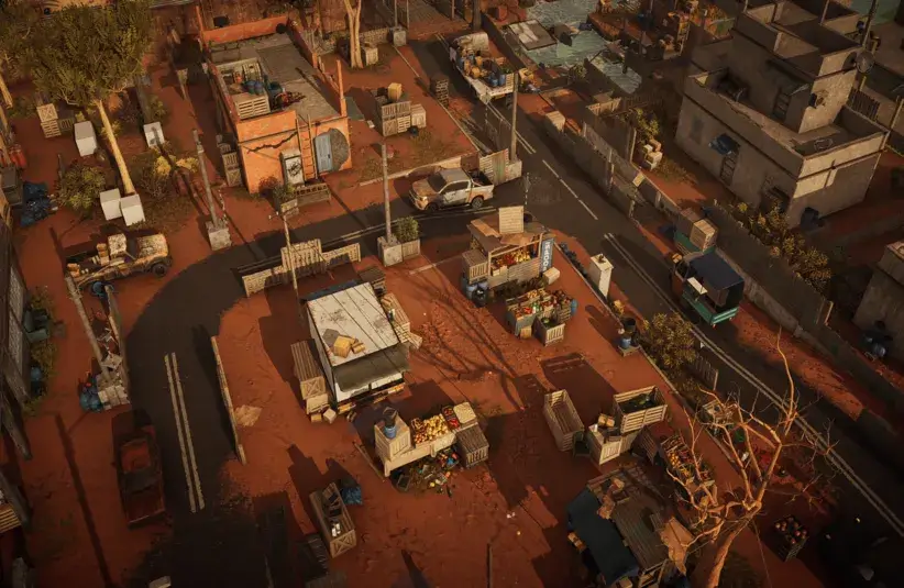 Screenshot of the Big Desert from Tactical RPG Warhounds