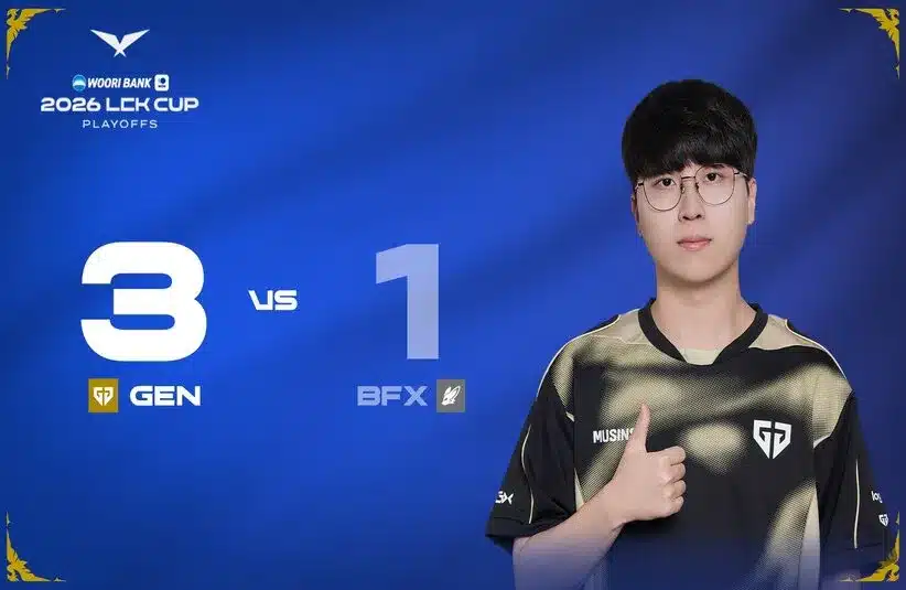 Gen.G Beat BFX 3-1 in the LCK Cup Playoffs Qualifying for First Stand