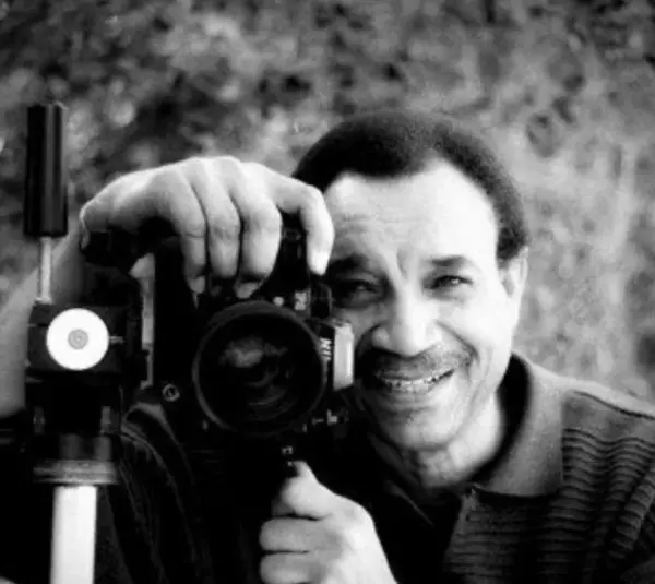 LaMonte McLemore of 5th Dimension, posing with his camera
