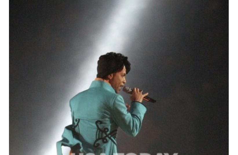 Prince performing at Super Bowl Halftime Show, Super Bowl XLI