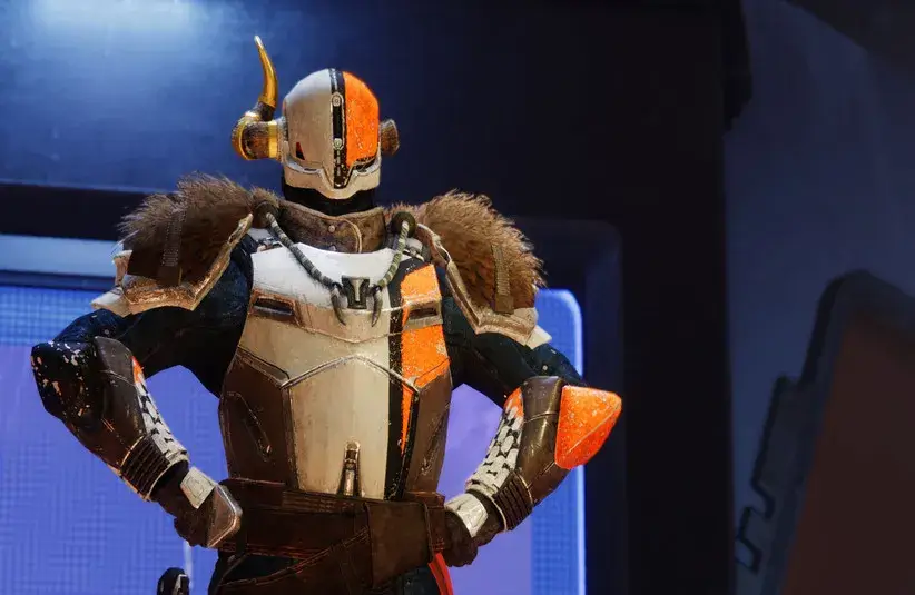Lord Shaxx in the Hall of Champions Into the Light for Destiny 2