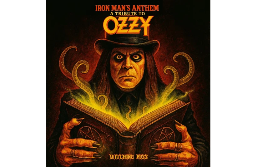 The album cover for Iron Man's Anthem: A Tribute to Ozzy