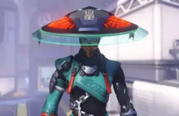 Mizuki in the Hero Select Screen in Overwatch