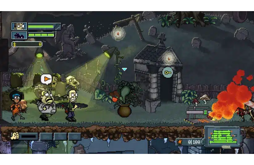 Screenshot from My Night Job, Epic Games Store, horror, platformer