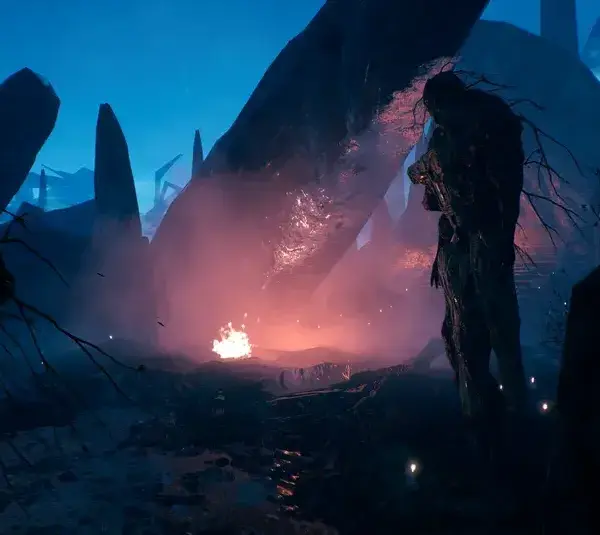 Screenshot of gameplay from the new dark fantasy indie horror game Asthenia