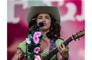 Sierra Ferrell performed on the Limestone stage at the Railbird Music Festival on Sunday at The Infield at Red Mile in Lexington, Kentucky on June 4, 2023.