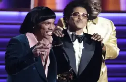 Image of Bruno Mars at Entertainment: 64th Annual Grammy Awards -- Show