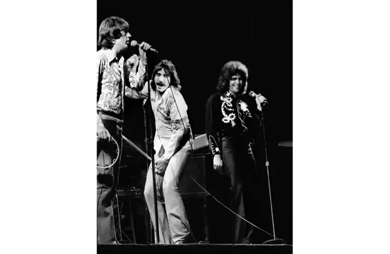 Chuck Negron (center) with the two other founding members of Three Dog Night, Courtesy of © Jack Corn / The Tennessean / USA TODAY NETWORK
