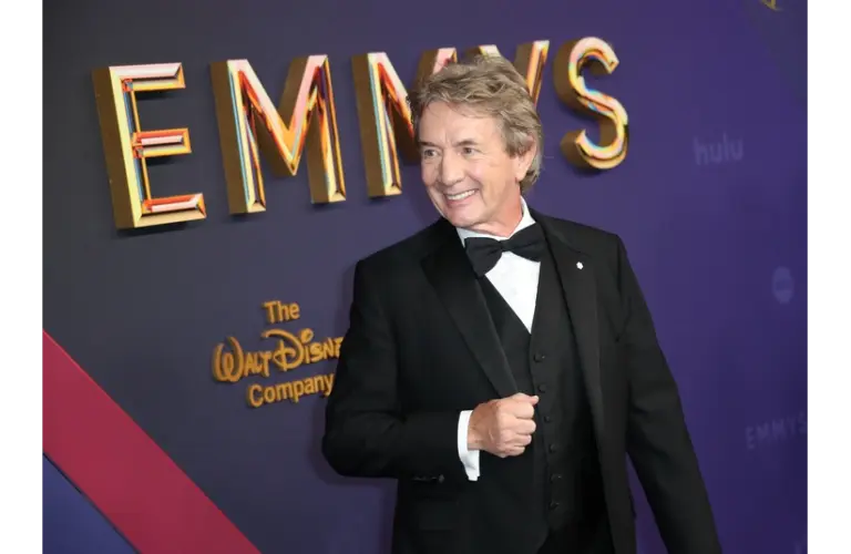Sep 15, 2024; Los Angeles, CA, USA; Martin Short at the 76th Emmy Awards at the Peacock Theater on Sunday, Sept. 15, 2024 in Los Angeles. Mandatory Credit: Dan MacMedan-USA TODAY