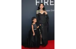 Feb 2, 2025; Los Angeles, CA, USA; Adeya Nomi, left, and Kehlani arrive at the 67th Annual Grammys at Crypto.com Arena in Los Angeles on Sunday, Feb. 2, 2025. Mandatory Credit: Dan MacMedan-USA TODAY