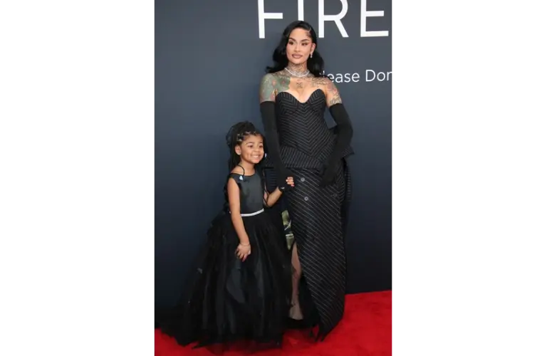 Feb 2, 2025; Los Angeles, CA, USA; Adeya Nomi, left, and Kehlani arrive at the 67th Annual Grammys at Crypto.com Arena in Los Angeles on Sunday, Feb. 2, 2025. Mandatory Credit: Dan MacMedan-USA TODAY