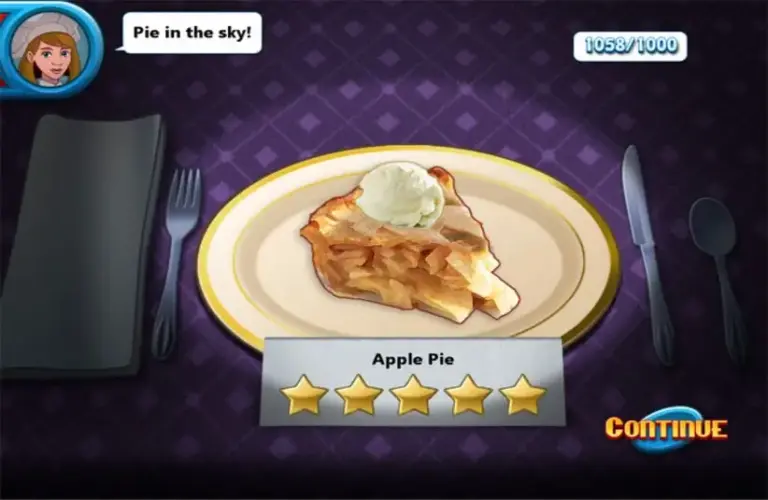 Delicious apple pie in Cooking Academy 3