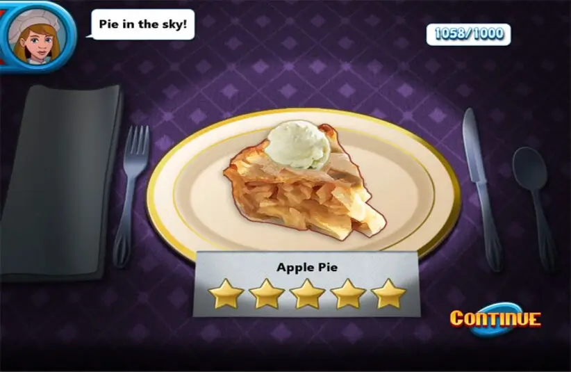 Delicious apple pie in Cooking Academy 3