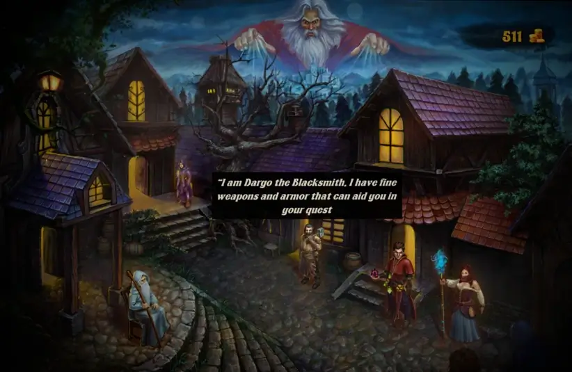The village in Dark Quest