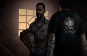 Lee' Everett from TellTale's Walking Dead Game. black characters.
