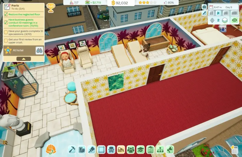 A guest enjoys the spa in Hotel Architect