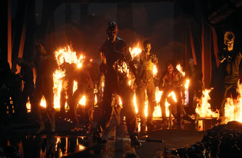 a horde of zombies from No More Room in Hell 2