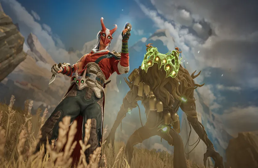 Una and Tree Walker posing in Highguard