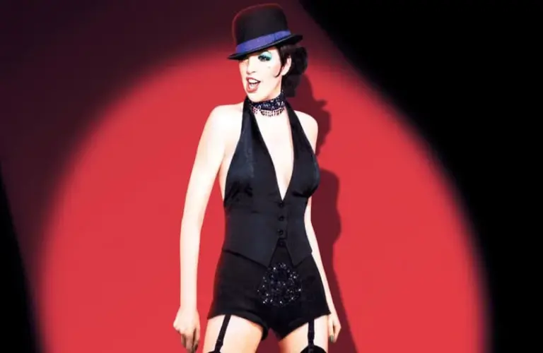 image of Liza Minnelli in screenshot from the movie "Cabaret"
