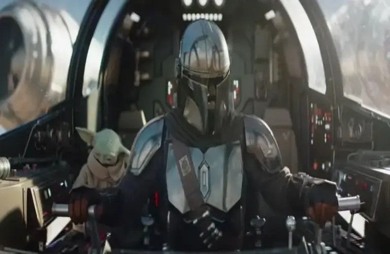 Din and Grogu in The Mandalorian and Grogu