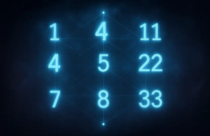 Master Numbers In Numerology in Blue Glow