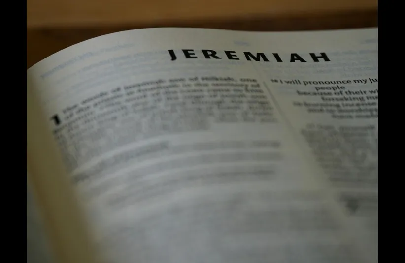 In daily devotion, BIble is open to Jeremiah.