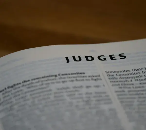 In dally devotion, a bible is open to Judges.