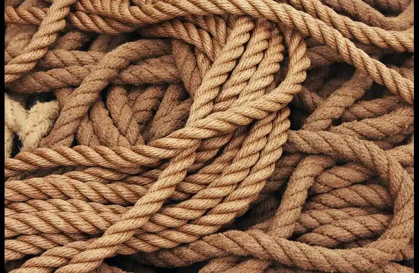 In daily devotion, ropes are used in story.