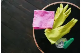 Home Cleaning Products lying on a surface