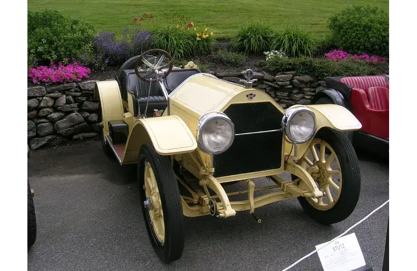 Image of yellow  1914 Stutz Bearcat Model 4E