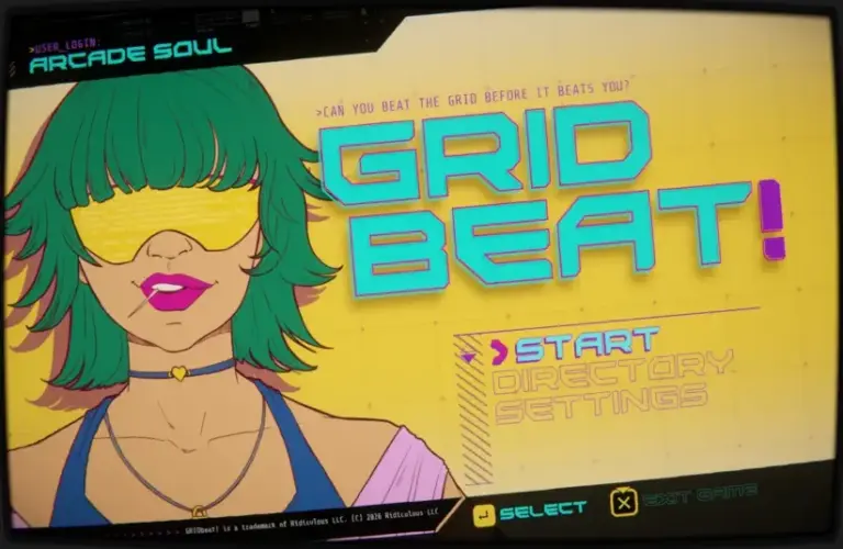 The main menu of GridBeat.