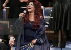 Singer Chaka Khan performing