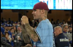 Justin Bieber at the 2025 MLB World Series