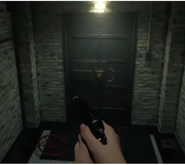Resident Evil Requiem, Cold Storage ends up with a broken handle.