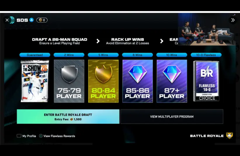 MLB The Show 26 Battle Royale Rewards