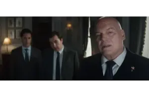 Vincent D'Onofrio as Kingpin, Michael Gandolfini, and Arty Froushan in "Daredevil: Born Again " (2025). Courtesy of Marvel Studios/IMDb