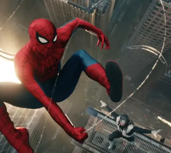 Spider-man in Spider-Man: Brand New Day which is featured at Sony Pictures Cinemacon 2026
