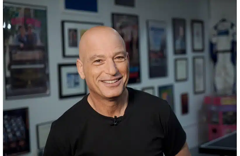 Nov. 2, 2014; Los Angeles, CA, USA; Comedian Howie Mandel, photographed at his production offices in Los Angeles. Mandel is the executive producer of TBS' \"Deal with It,\" hidden camera reality show, and a backer of the new MEmoji app. Mandatory Credit: Jefferson Graham/USA TODAY NETWORK
