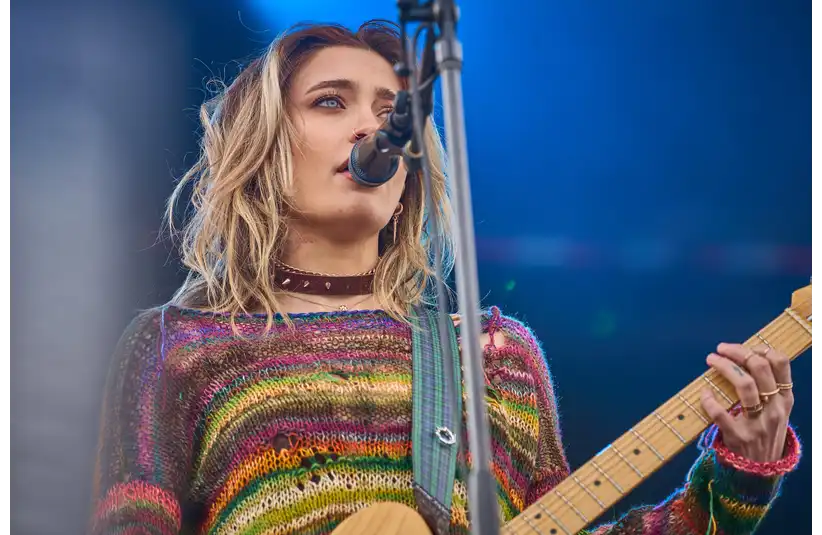 Paris Jackson performs on the Right Field stage during day two of Innings Festival at Tempe Beach Park on Feb. 26, 2023. Entertainment Innings Festival. © Alex Gould/The Republic / USA TODAY NETWORK