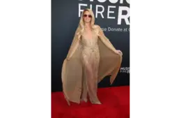 Feb 2, 2025; Los Angeles, CA, USA; Paris Hilton at the 67th Annual Grammy Awards at Crypto.com Arena in Los Angeles on Sunday, Feb. 2, 2025. Mandatory Credit: Dan MacMedan-USA TODAY